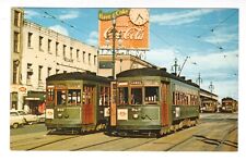 Trolley Train Vintage Postcard New Orleans Public Service picture