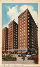 Ford Hotel Montreal Canada Advertisement Postcard picture