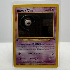 Pokémon Unown C 1st Edition 57/105 Neo Destiny WOTC Pokemon Uncommon Card NM-MT picture