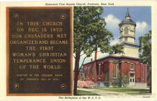 Fredonia,NY Historical First Baptist Church Chautauqua County New York Postcard picture