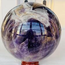 1740g Natural Dream Amethyst Quartz Crystal Sphere Ball Healing picture