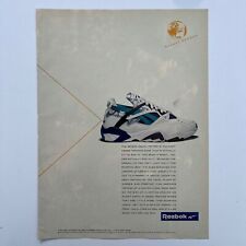 Vintage Reebok Shoes Magazine Print Ad Full Page Color Advertisement 1993 picture