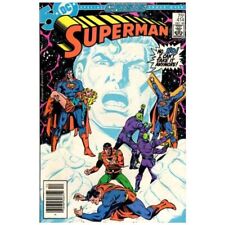 Superman #414 Newsstand  - 1939 series DC comics Fine minus [x] picture