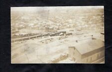 Early 1900's Rppc Postcard Birds Eye View Train Hauling Cargo picture