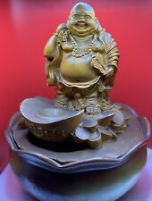 Vintage Laughing Buddha Fountain Approx 11X8. No Pump Parts Noted. READ NOTE 💥 picture