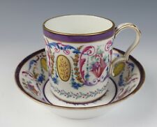 Sevres 1790 Gobelet Litron Cup & Saucer Arabesque and Fruit Antique Porcelain picture