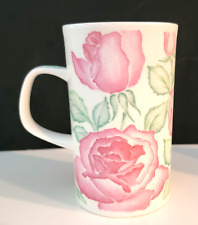 Vintage Dunoon Canterbury Pink Roses Bone China Mug by Jackie Reynolds England  picture