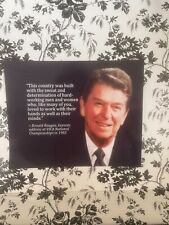 PRESIDENT RONALD REAGAN ON BIRTH OF AMERICA FAMOUS QUOTES PUBLICITY PHOTO picture