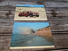 2 Vintage Bill's Dune Rides Lake Michigan Postcard Lot picture