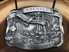 Tennessee God's Country Eagle Soars Siskiyou Buckle Co 1983 Belt Buckle Pewter picture