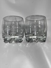 Crown Royal Whiskey (SET OF 2) Rocks Glasses w/classic Logo Heavy Base Large picture