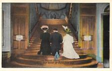 THE SACRED STAIRS Ste. Anne de Beaupre, Quebec c1920s Vintage Postcard Religious picture