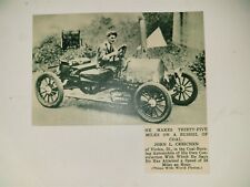 John Cerichen Virden Illinois Coal Burning Automobile 1933 NY Times Colorfoto picture
