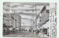 View up Fourth Street Olympia Washington VTG postcard postmarked 1907 picture
