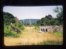 HE10 ORIGINAL SLIDE New York 35mm ERIE CANAL TOWPATH BRIDGE BED ROTTERDAM NY picture