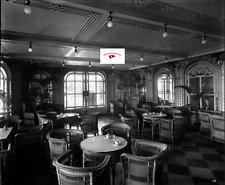 THE VERANDA CAFE ON BOARD RMS OLYMPIC 1920, TITANIC'S SISTER RP picture