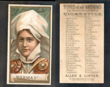 1889 N24 ALLEN & GINTER TYPES OF ALL NATIONS   