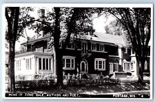 Portage Wisconsin Postcard RPPC Photo Home Of Zone Gale Author And Poet c1910's picture