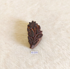 Vintage Floral Design Wooden Textile Printing Stamp Seal Decorative Props W-277 picture