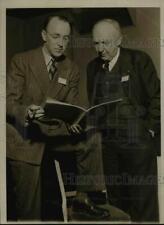 1938 Press Photo E.S. Myers, H. Z. Mitchell at Inland Press convention picture
