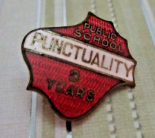 Vintage Public School Punctuality 8 Years Pin picture