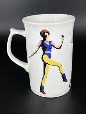 VTG MIKASA Dancersize FX066 Coffee Mug 1980's Women Legwarmers Exercise Japan picture