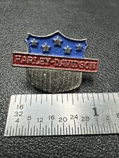 *Rare* Vintage 80's Harley Shield Pin Motorcycle Biker Vest Memorabilia picture