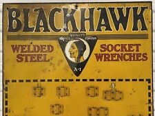 🔥 Very RARE Antique Old 1926 FORD Automobile BLACKHAWK Wrenches Milwaukee SIGN picture