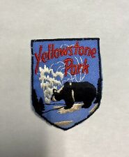 Yellowstone National Park Vintage Embroidered Patch Bear picture