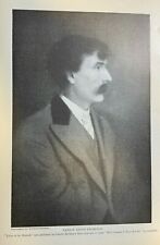 1901 Vintage Magazine Illustration Novelist Ernest Seton-Thompson picture