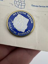 Vintage Western Region Operator Services Lapel Pin picture