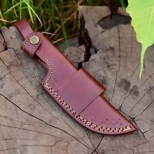 EDC Handmade 5”Fixed blade Leather Knife Sheath / Knife Holster/ vertical Knife picture