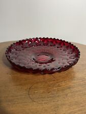 LARGE FOSTORIA AMERICAN RUBY RED GLASS 8.5” WIDE SHALLOW DISH/BOWL picture