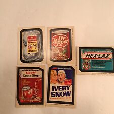 Lot of 5 Topps Wacky Packages Stickers 1974, 8th Series picture