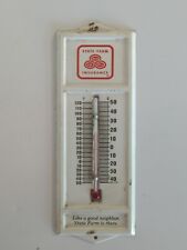 Vintage State Farm Insurance Metal Thermometer Advertising 6-1/2