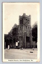 New Bethlehem PA-Pennsylvania, Baptist Church, Antique, Vintage c1961 Postcard picture
