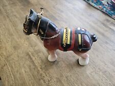 Porcelain Vintage Clydesdale Shire Horse Statue With Tack picture