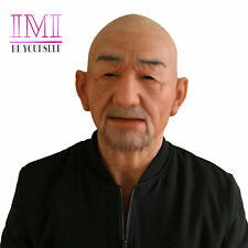 IMI Party Movie Props Realistic Silicone Old Men Headwear Cosplay Halloween picture