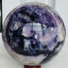 2880G Natural Fluorite ball Colorful Quartz Crystal Gemstone Healing picture