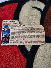 Vintage GI Joe Trading File Card 1982 Cobra Officer picture