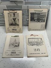 Set of 4 HB Co VTG 1949, 1950, 1951, 1955 Black & White Pictures Calendars picture