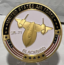 * UNITED STATES SR71 Air Force  Blackbird Chall Coin New In An Airtight Capsule picture