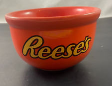 Orange Hershey's Reese's Peanut Butter Cup Soup Cereal Ice Cream Bowl 20 oz picture