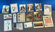 Early 1900's Lot 17 Vintage HOLY CARDS Religious Prayer Ephemera English German picture