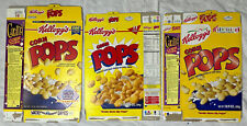1990s-2000s Empty Corn Pops 10.9 & 15OZ Cereal Boxes Set of 3 SKU U199/240 picture