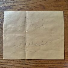 Dr. Philip Phil Zimbardo Signed 8x10 Cut Envelope Stanford Prison Experiment ‘71 picture