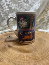 1997 Fine Works Designs Limited Edition Christmas Holiday Collage Coffee Mug Cup picture
