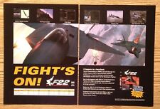 F-22 Air Dominance Fighter Simulation PC Video Game Promo 1998 Vintage Print Ad picture