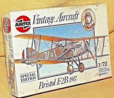 BRISTOL F2B 1917 VINTAGE AIRCRAFT AIRPLANE MODEL NOS AIRFIX HUMBROL 1988 01080. picture