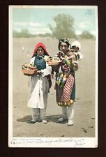 Indians-Pueblo Pottery Vendors-young Indian girls-1909 picture